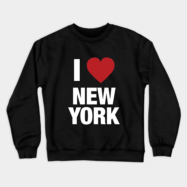 I Love New York for Men, Women Boys and Girls Crewneck Sweatshirt by clintoss